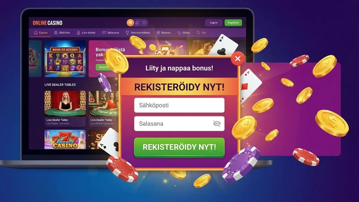 Rekisteröidy bonuksen kanssa